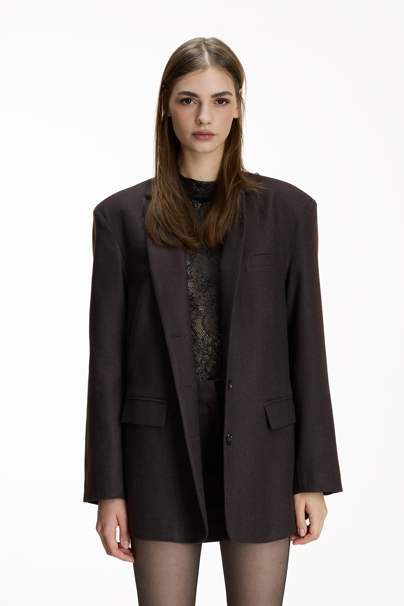 Cecilia Brown Blazer Jacket