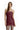 Bianca Strapless  Burgundy Mini Dress