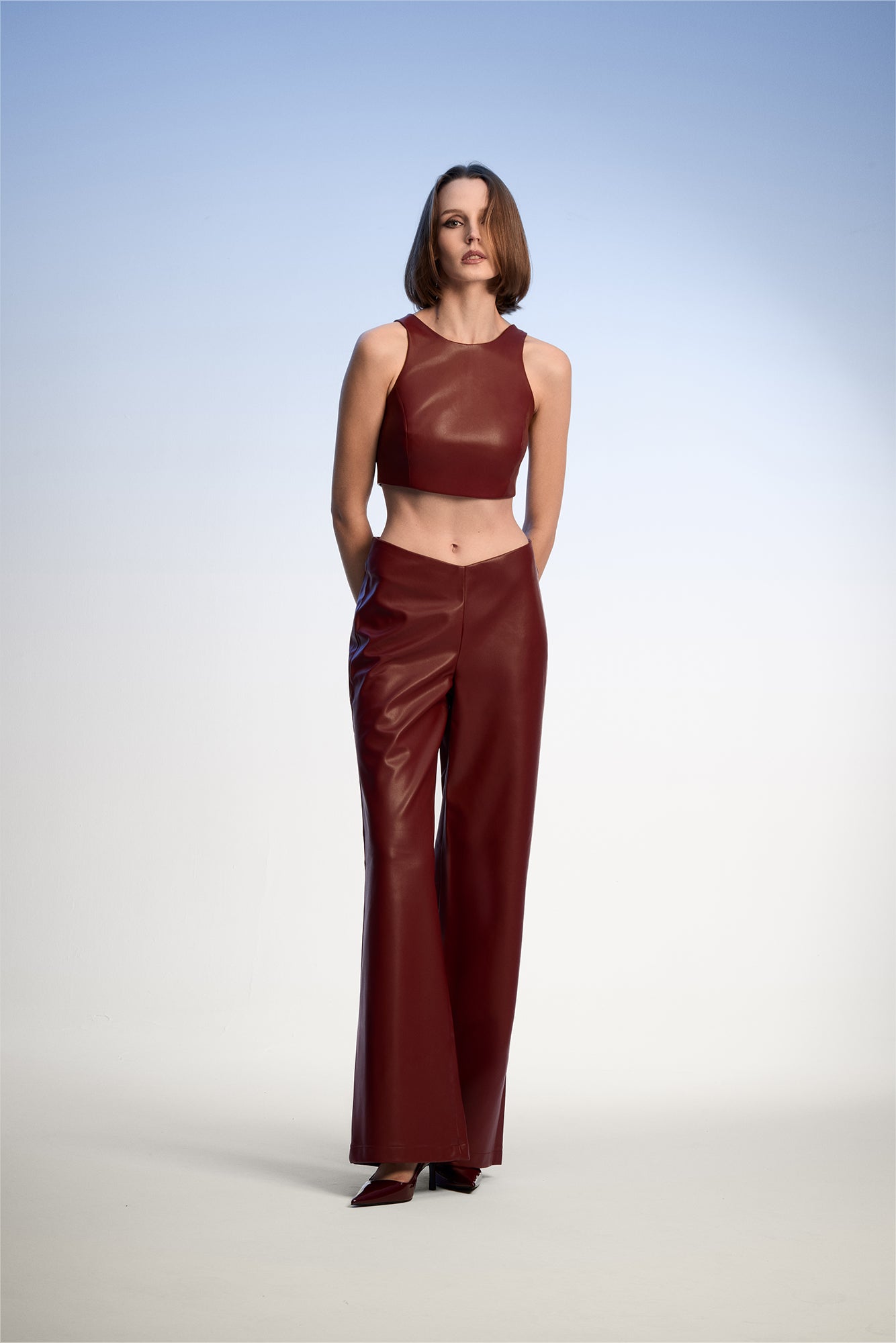 Velvet Burgundy Pants