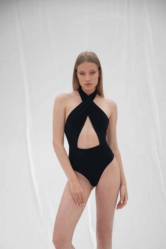 Peggy Black Bodysuit