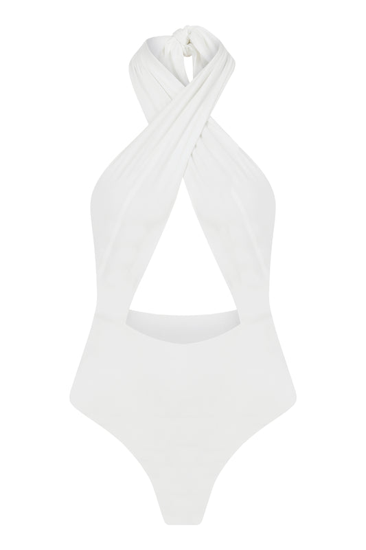 Peggy White Bodysuit